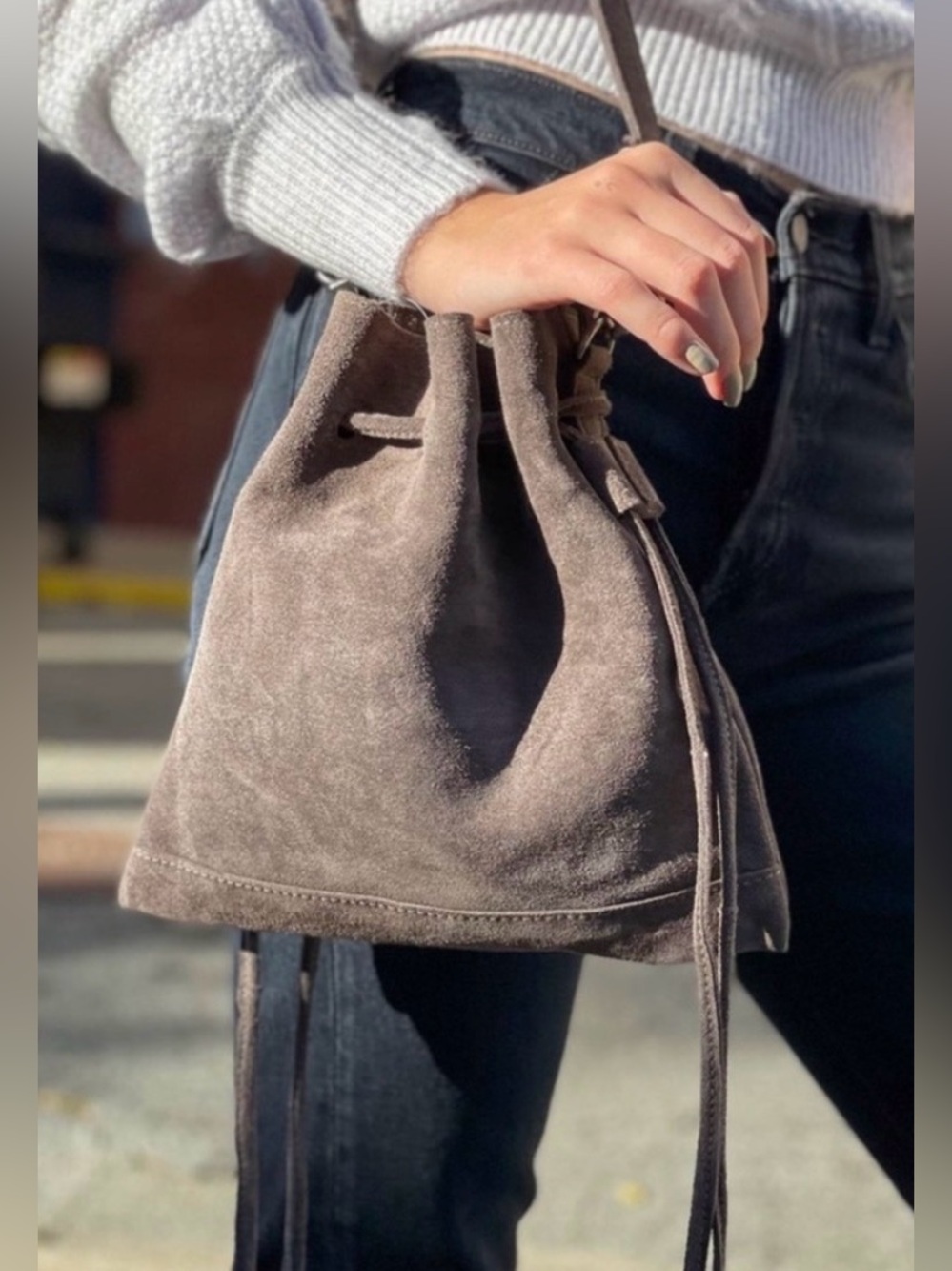 Free People Billie Suede Crossbody Bag - Picture 2 of 9